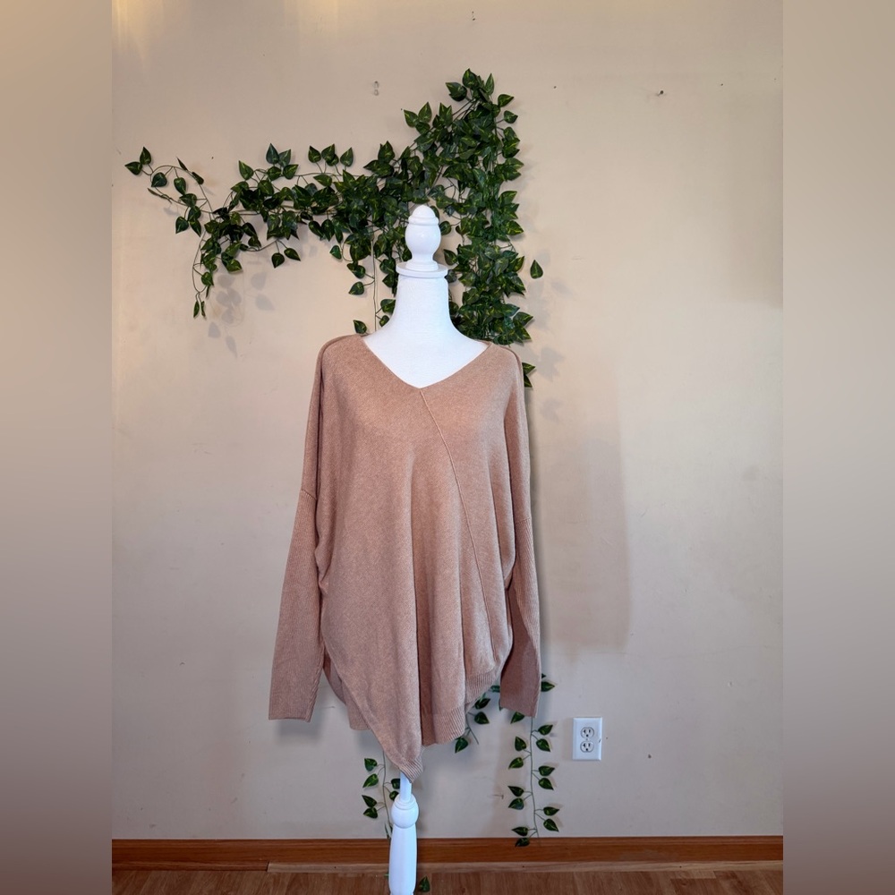 Lord & Taylor Women's V-Neck Sweater - Soft Beige